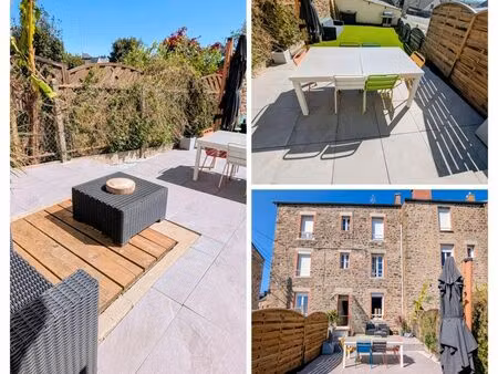 appartement t3  2ch   jardin  terrasse  cave  centre ville de fougères