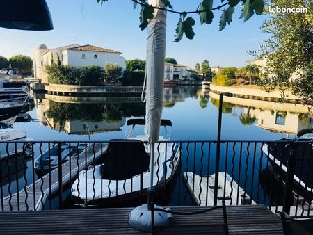marina t4 102 m² en r+1 -avec garage communiquant - place de parking privative- appontemen