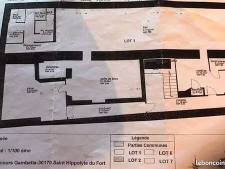 à vendre – fonds de commerce le grand café du louvre – bourg touristique des cévennes