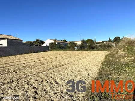 vente | terrain constructible | 530 m² | cazouls-lès-béziers