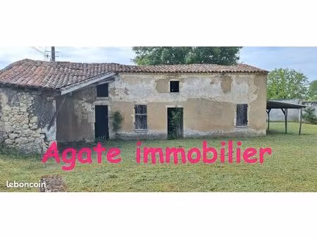 noaillan batisse ancienne a restaurer sur terrain constructible