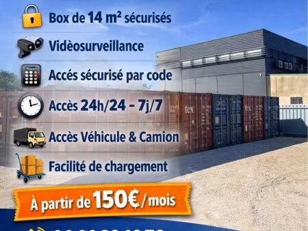 container box à louer de 14 m²