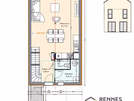 maison 4 pièces 81 m²