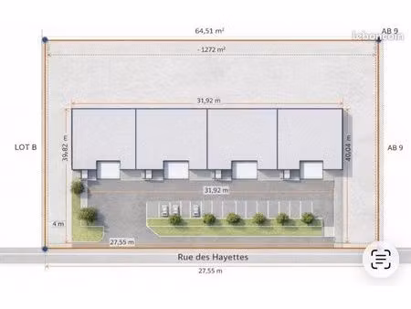 terrain 1 272m2 zone uia