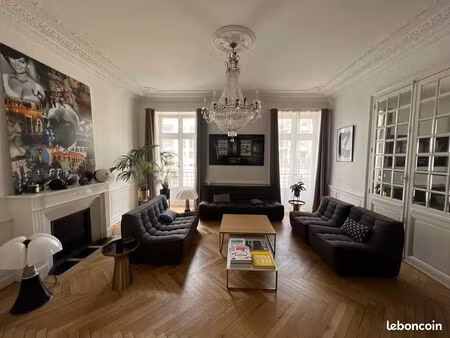 nantes – appartement haussmannien d'exception de 210 m² avec cave et box double