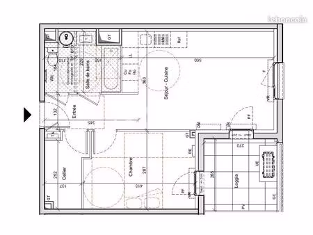 appartement 2 pièces 45 m²