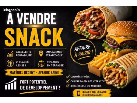 snack / restauration rapide à fort potentiel – emplacement stratégique à quimper