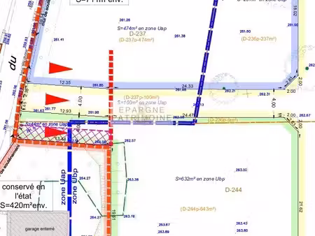 terrain 676 m² panossas