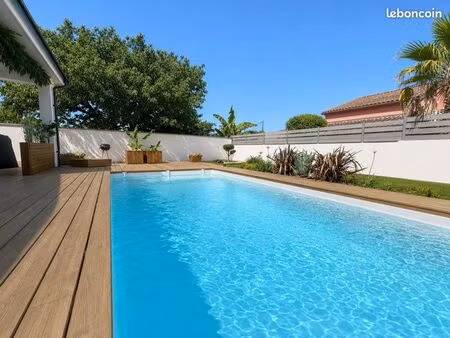 maison de plain-pied 157 m2 - piscine chauffée - 4 chambres - garantie décennale - noé (31