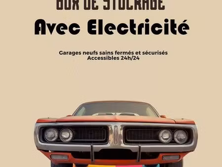 box garage/stockage 13 5 m²