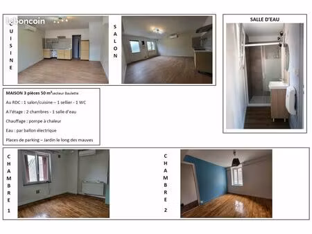 maison t3 - secteur baulette