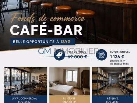 fonds de commerce 140 m² dax