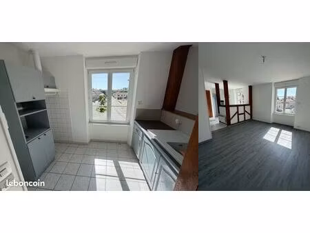 f3 rénové 60 m² – centre seuil-d'argonne – chauffage compris – 545 /mois