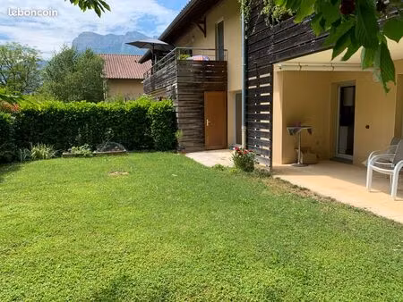 appartement t4 80 m2 meublé en rdj à tencin
