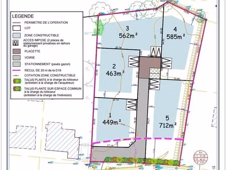 terrain 449m²