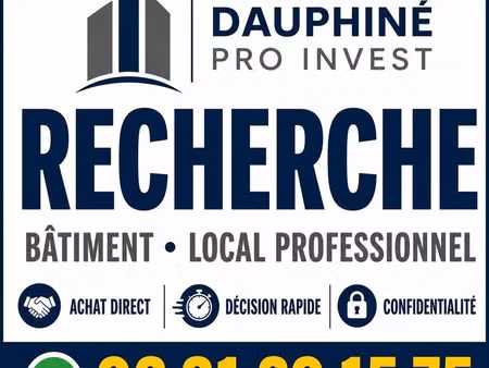 recherche bâtiment d'activité  local pro voreppe