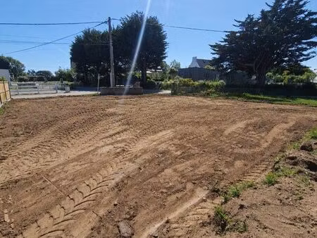 terrain constructible 418 m² plein sud – plouhinec bourg – proche plages