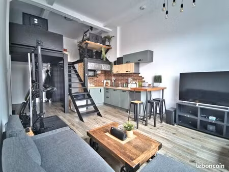 superbe loft avec mezzanine  parking et cave – proche centre de lille