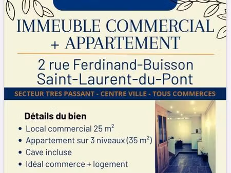 commerce avec logement