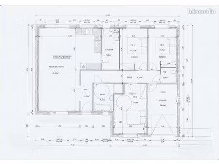 maison individuelle plein pied 107m2  3 chambres