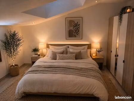 chambre meublée à louer dans une maison neuve avec jardin et terrasse