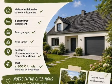 recherche location maison avec garage et jardin