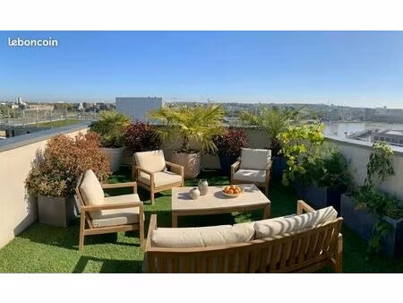 rooftop 125m² - esprit maison - bassins à flot