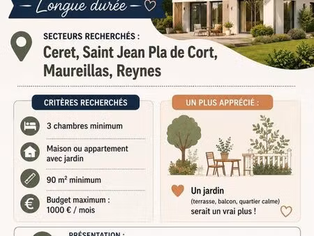 recherche maison ou appartement