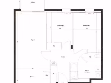 t3 ile de nantes 62 m²