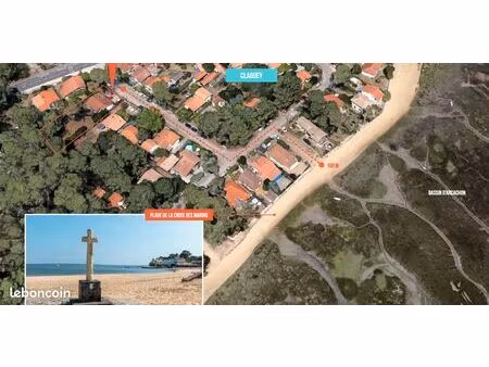 cap ferret claouey terrain boisé de 1150 m2