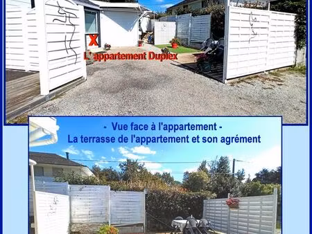 1 étudiant/e  duplex 32 m2 3kms vannes terrasse privée sur jardin  1 parking