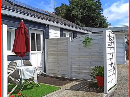 t1 bis 24 m2 pour 1 étudiant/e à 3kms vannes terrasse privée sur jardin  1 parking sécuris