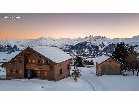 chalet d’exception – vue panoramique sur les aiguilles d’arves – domaine des sybelles