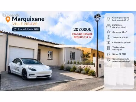 villa neuve plain pied 2025 74m2 2 chambres climatisation