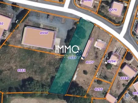 terrain 1 340 m² aubigne racan