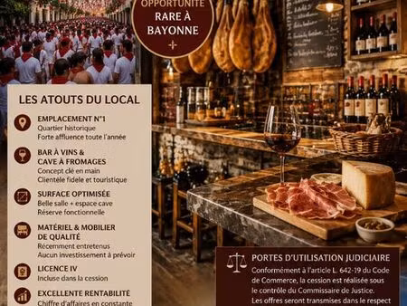 bar  restauration 88 m² bayonne
