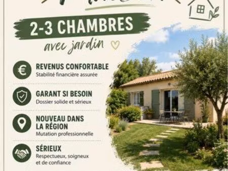 cherche maison 3 chambres
