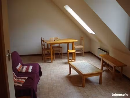location studio meuble centre luz saint sauveur