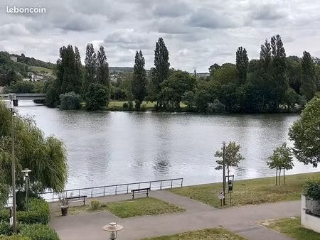 appartement f2 + balcon vue seine mantes-la-jolie