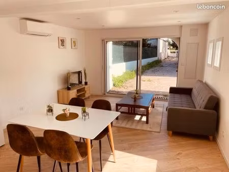 maisonnette indépendante de charme t3 luxe avec terrasse et jardin
