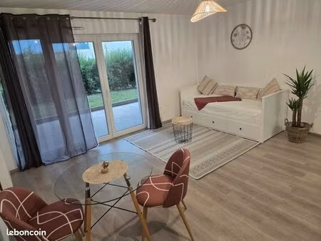 studio meublé avec jardin à cronenbourg