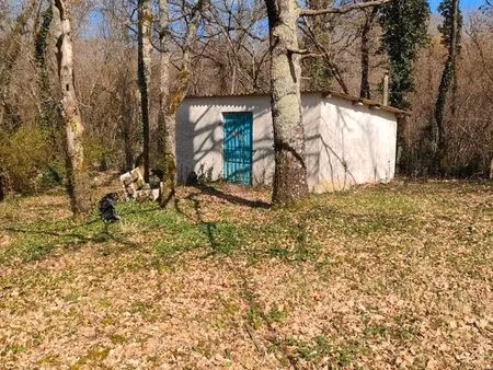 terrain avec maisonnette