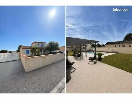 maison familiale 135 m2 avec piscine au sel 8x4 - dpe b - 350000 - sans frais d'agence ( v