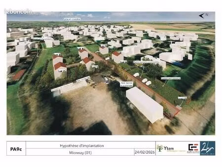 terrain 471 m² mionnay