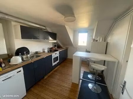 bel appartement spacieux entièrement meublé de 50 m2 loi carrez (plus de 65 m2 au sol) sit