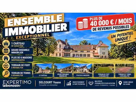 immeuble 98 pièces 4000 m²