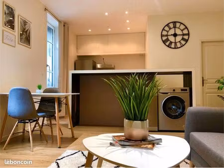 location t2 cosy traversant centre ville jardin