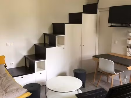 studio meublé 22m2 + mezzanine 9m2 dans petite résidence sécurisée sur cour