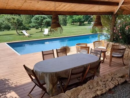 vends maison de charme - 170m² - propriété paysagée de 1 3 ha avec piscine chauffée