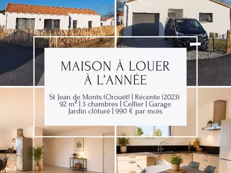 maison récente 3 chambres jardin garage